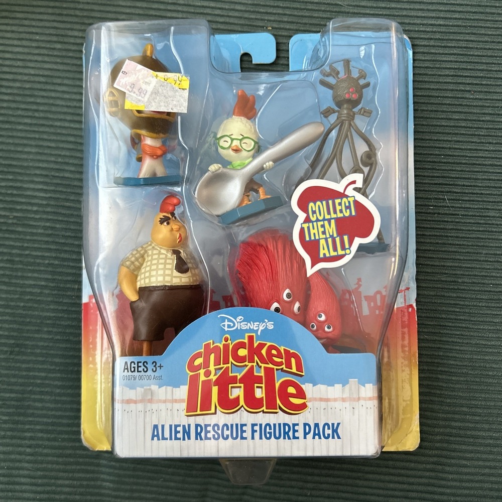 Disney's Chicken Little Alien Rescue Figure Pack Sealed Package 2004  Hasbro VTG
